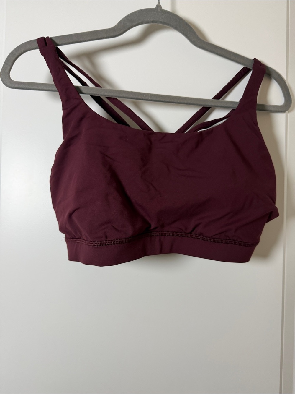 lululemon athletica Strappy Sports Bra - Burgundy Plum